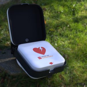 Väska och CR2 hjärtstartare